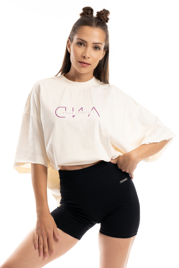 D.N.A Unisex Oversize Crop Tričko DNA